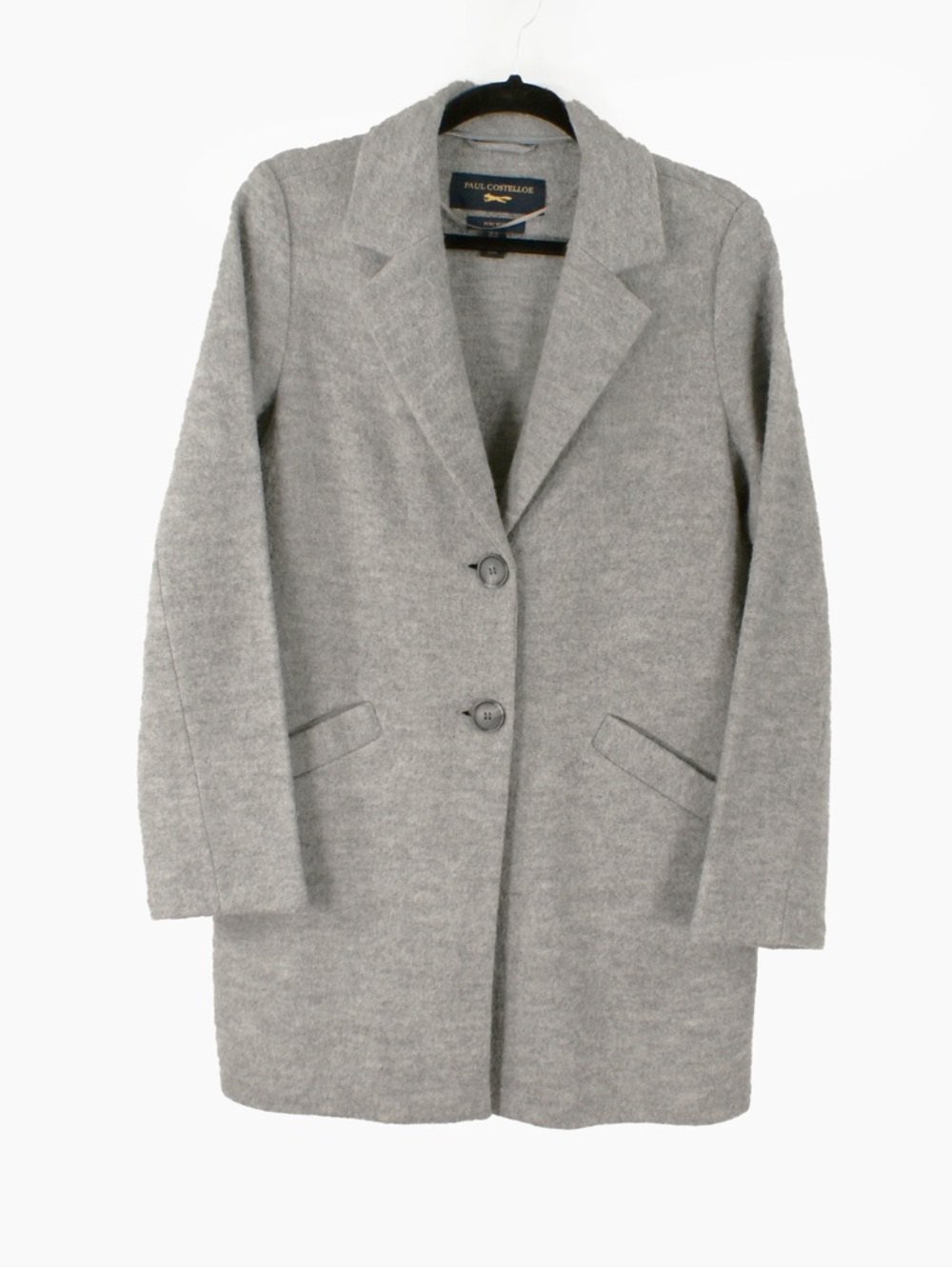 Paul Costelloe Pure Wool Grey Blazer Coat Quiet Luxury Car Coat Jacket 10